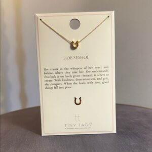 Gold Horseshoe Necklace